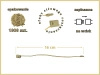 ZŁOTE 1000 szt. łączniki do metek ręczne plomby odzieżowe GOLD