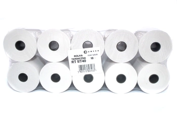 Rolki termiczne 57x40 do kasy fiskalnej 10 szt. 57mm / 40mb