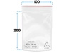 karton 100x200 mm torebki strunowe 1000 szt. woreczki (10x20 cm)