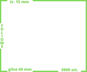 efolk_ srebrne fi 15 mm etykiety FOLIOWE błyszczące 3000 szt.