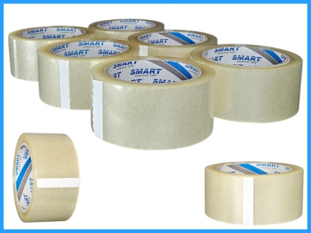 zgrzewka akryl 48mm x 100yd (91m) Smart BEZBARWNA taśma klejąca 48/100 pakowa 6 sztuk