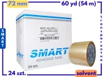 karton solvent 48mm x 60yd (55m) Smart BEZBARWNA taśma klejąca 72/60 pakowa 24 sztuki