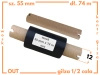 55x74 kalka WOSKOWA taśma termotransferowa wosk 55mm 74m OUT