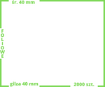 efolk_tran_ transparentne fi 37 mm etykiety FOLIOWE okrągłe 2000 szt.