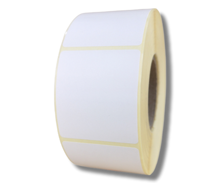 karton 40x45 mm etykiety 1000 szt. (60 rolek) samoprzylepne termotransferowe białe