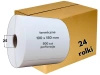 100x150 mm etykiety termiczne 500 szt. gilza 26 PERFORACJA kauczuk samoprzylepne białe