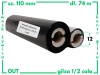 110x74 OUT kalka WOSKOWO-ŻYWICZNA taśma termotransferowa wosk żywica 110 mm 74 m czarna
