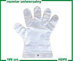 rękawiczki zrywki 10.000 szt rozmiar L - foliowe HDPE
