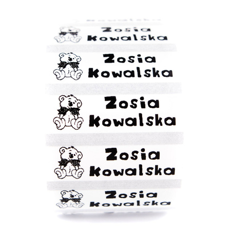 z_usl_nad_imi_ Imienniki - Naklejki bezbarwne 40x14 mm - 25szt.