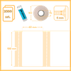 100x60 mm etykiety 2500 szt. perforacja samoprzylepne termotransferowe białe
