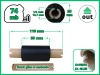 55x74 OUT kalka WOSKOWO-ŻYWICZNA taśma termotransferowa wosk żywica 55 mm 74 m czarna
