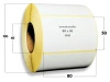 80x50 mm etykiety termotransferowe 1000 szt. gilza 40 samoprzylepne białe naklejki 80/50