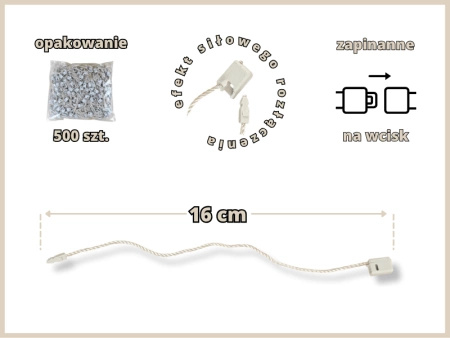 BEŻOWE 500 szt łączniki do metek ręczne plomby odzieżowe BEIGE