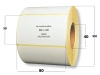 80x50 mm etykiety termotransferowe 1000 szt. gilza 40 klej HOTMELT samoprzylepne białe naklejki 80/50