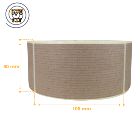 zt_ 50x100 etykiety ekologiczne - naklejki EKO na papierze Kraft 640