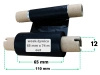 65x74 OUT kalka WOSKOWO-ŻYWICZNA taśma termotransferowa wosk żywica 65 mm 74 m czarna