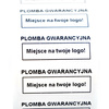 z_usl_nad_plom_ Plomby gwarancyjne kruche białe 30x11 nadruk CZARNY
