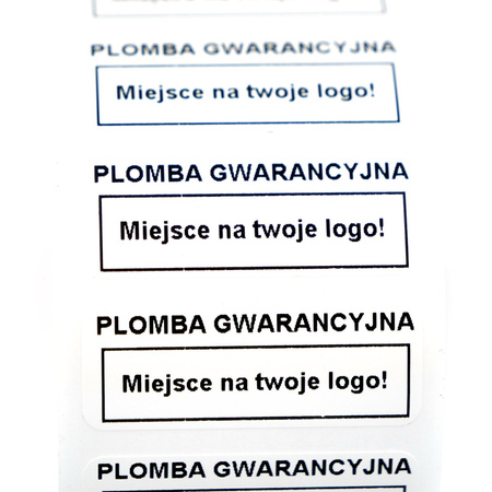 z_usl_nad_plom_ Plomby gwarancyjne kruche białe 30x11 nadruk CZARNY