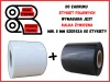 białe 80x60 mm etykiety FOLIOWE 2000 szt. gilza 76 mm termotransfer