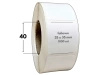białe 35x35 mm etykiety FOLIOWE 1000 szt. gilza 40 mm termotransfer