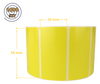 żółte 50x25 mm etykiety TERMOTRANSFEROWE samoprzylepne 1000 szt.