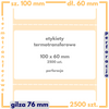 100x60 mm etykiety 2500 szt. perforacja samoprzylepne termotransferowe białe