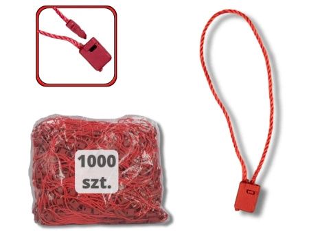 Łączniki sznurkowe ręczne do metek CZERWONE 1000szt