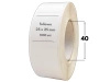 białe 25x25 mm etykiety FOLIOWE 1000 szt. gilza 40 mm termotransfer