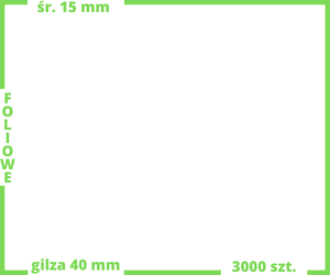 efolk_ srebrne fi 15 mm etykiety FOLIOWE błyszczące 3000 szt.
