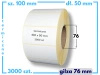 100x50 mm etykiety termiczne 3000 szt. gilza 76 samoprzylepne białe 100*50