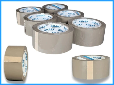 zgrzewka akryl 48mm x 100yd (91m) Smart BRĄZOWA taśma klejąca 48/100 pakowa 6 sztuk