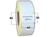40x30 mm etykiety 2000 szt. gilza 40 samoprzylepne termotransferowe białe