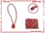 Łączniki sznurkowe ręczne do metek CZERWONE 500szt