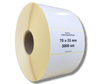 70x33 mm etykiety termotransferowe 3000 szt. gilza 40 samoprzylepne białe naklejki 70*33