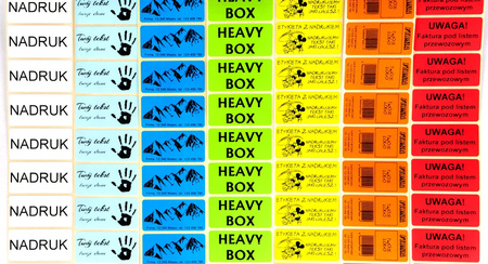 z_nad_ Nadruk - Etykiety papierowe kolorowe 50x25 mm 