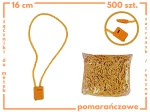 POMARAŃCZOWE 500 szt. łączniki do metek ręczne plomby odzieżowe ORANGE