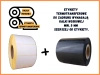 100x50 mm etykiety papierowe 1000 szt. gilza 40 samoprzylepne termotransferowe  do kalek