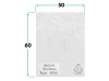 50x60 cm polietylenowe worki foliowe 100 szt. (500x600 mm)
