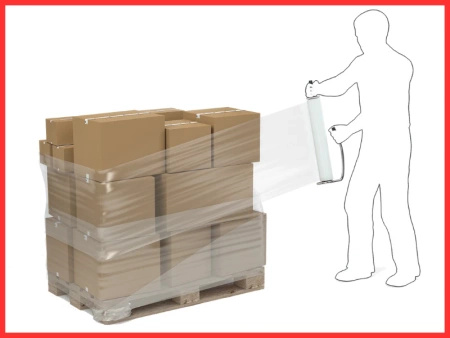 10 cm folia stretch 0,3 kg brutto (0,26 kg netto) bezbarwna 23 mic - minirap strecz mocny i wydajny