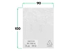 90x100 cm polietylenowe worki foliowe 100 szt. (900x1000 mm)