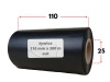 110x300 OUT kalka ŻYWICZNA taśma termotransferowa żywica 110 mm 300 m czarna