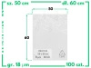 50x60 cm polietylenowe worki foliowe 100 szt. (500x600 mm)