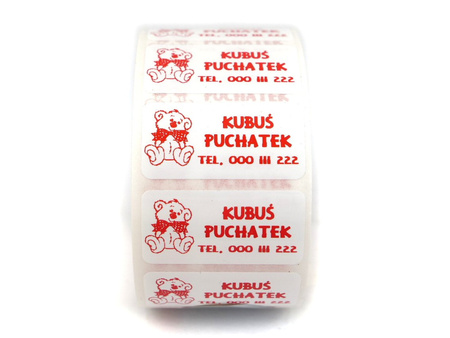 z_usl_nad_imi_ Imienniki - Naklejki wodoodporne 32x16 mm – 100 szt.