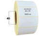 50x25 mm etykiety termiczne 2000 szt. gilza 40 akryl samoprzylepne białe 50*25
