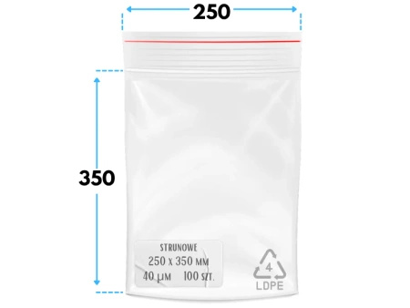 karton 250x350 mm torebki strunowe 1000 szt. woreczki (25x35 cm)