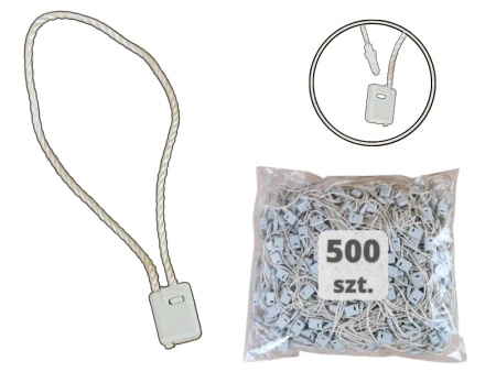 BEŻOWE 500 szt łączniki do metek ręczne plomby odzieżowe BEIGE