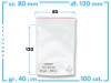 80x120 mm torebki strunowe 100 szt. woreczki (8x12 cm)