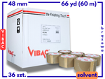 karton solvent 48mm x 66yd (60m) Vibac BRĄZOWA taśma klejąca 48/66 pakowa 36 sztuk