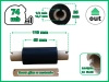 65x74 OUT kalka WOSKOWO-ŻYWICZNA taśma termotransferowa wosk żywica 65 mm 74 m czarna