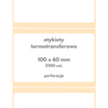 epap_ 100x60 mm etykiety 2500 szt. perforacja samoprzylepne termotransferowe białe